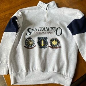 San Francisco Gray and Black Men's Sweater